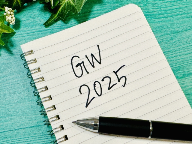 5月3日～5月6日　GW休業です